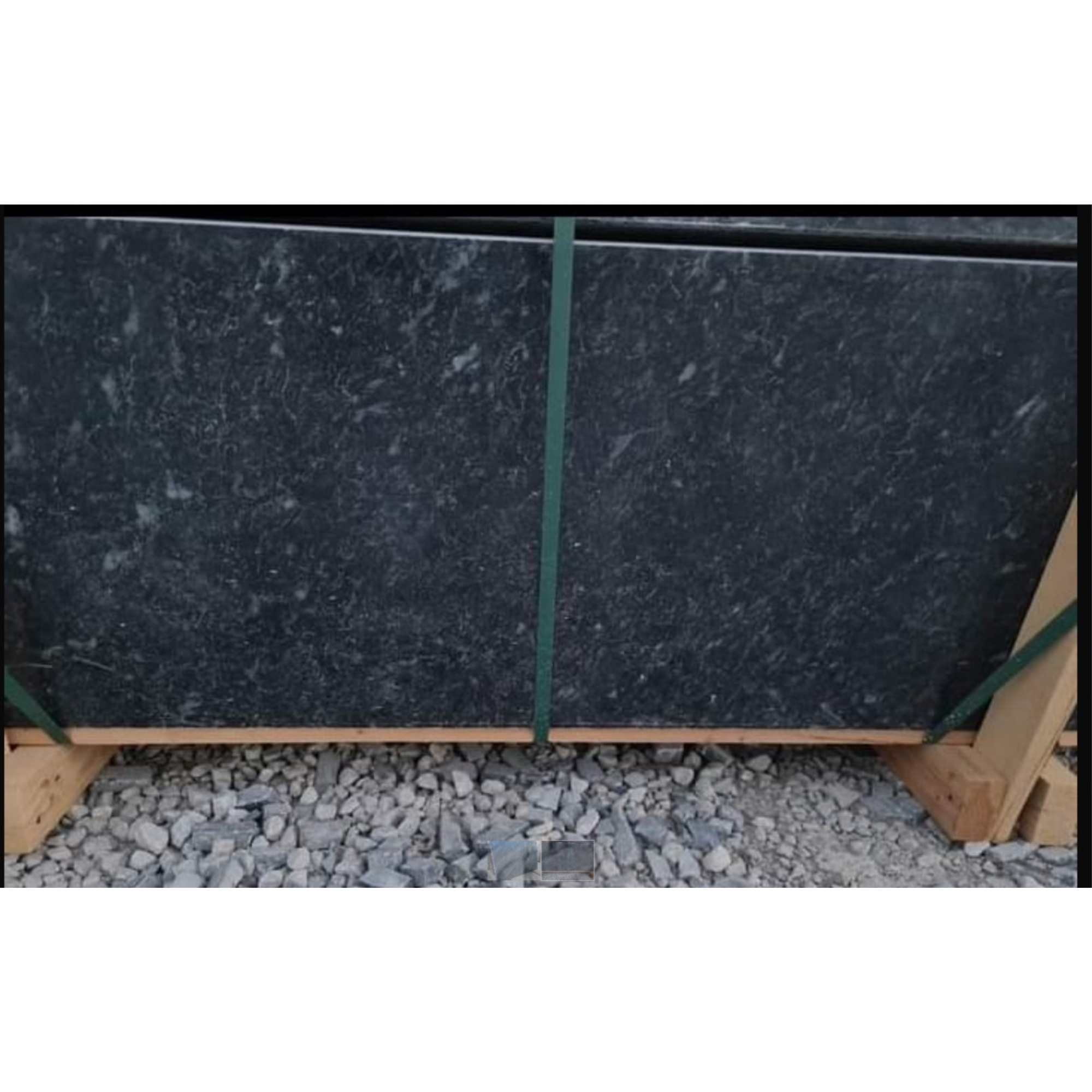 84" Aksehir Black Marble Sink