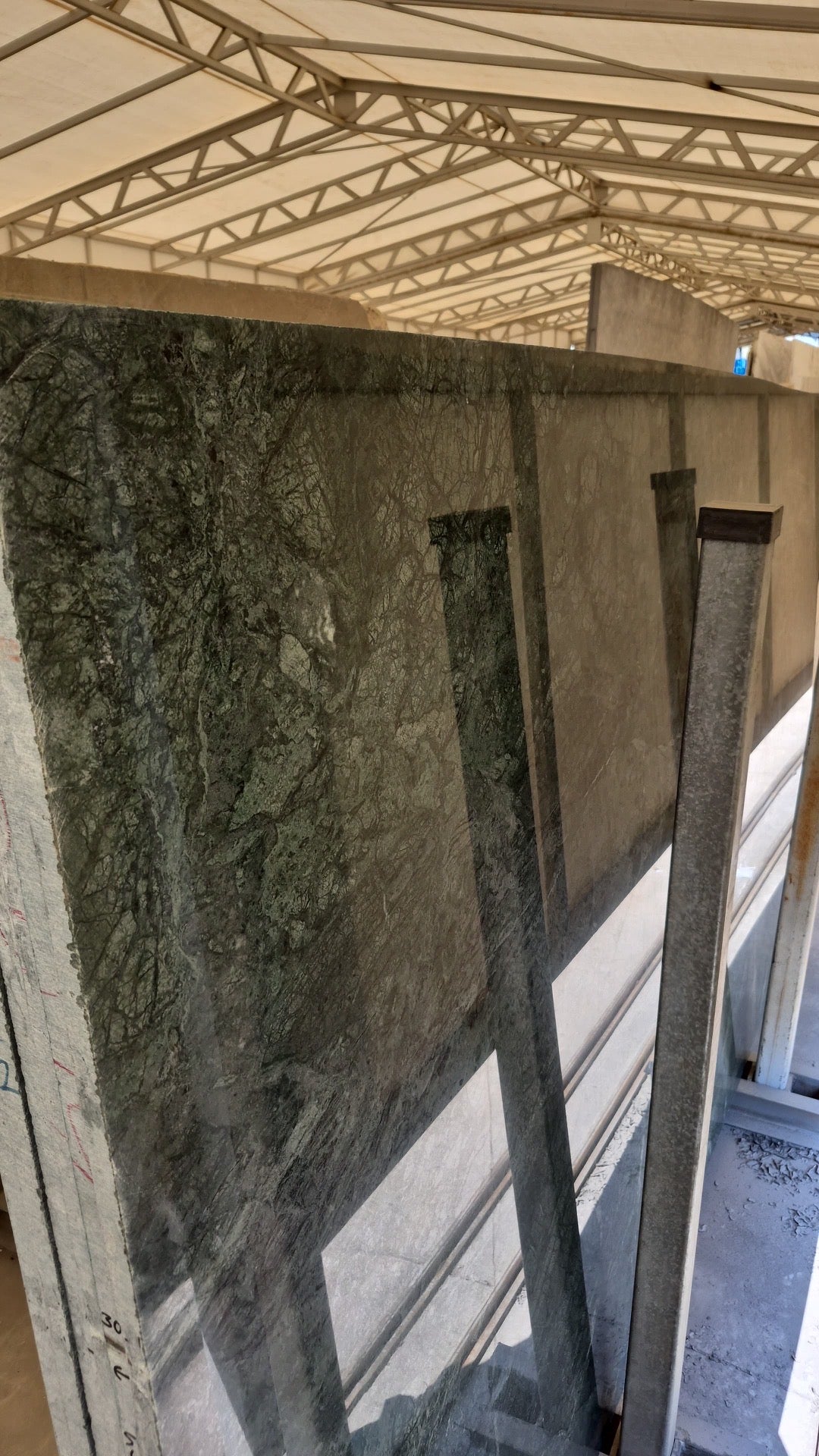 Custom 42" Green Marble Sink