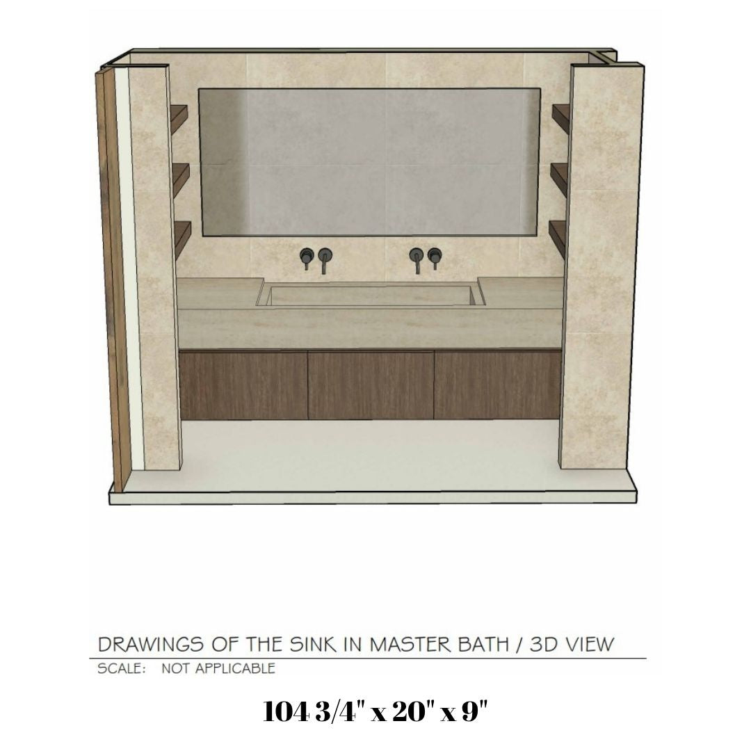 Custom Travertine Sinks