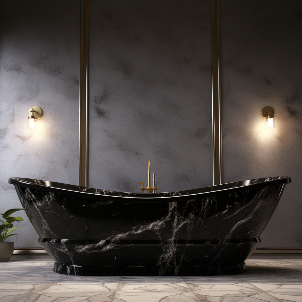 marble bathtub
