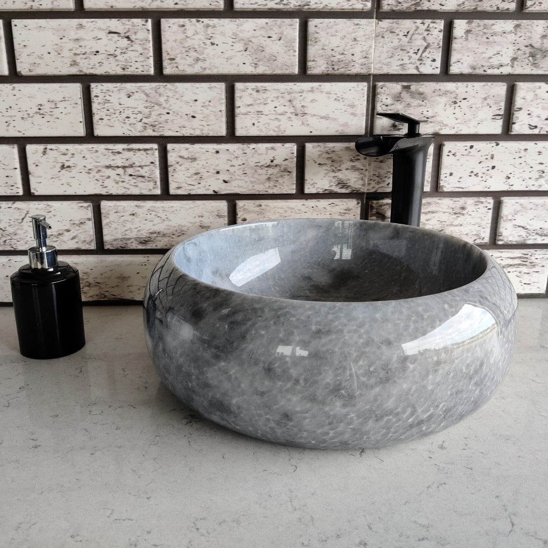 grey marble sink
