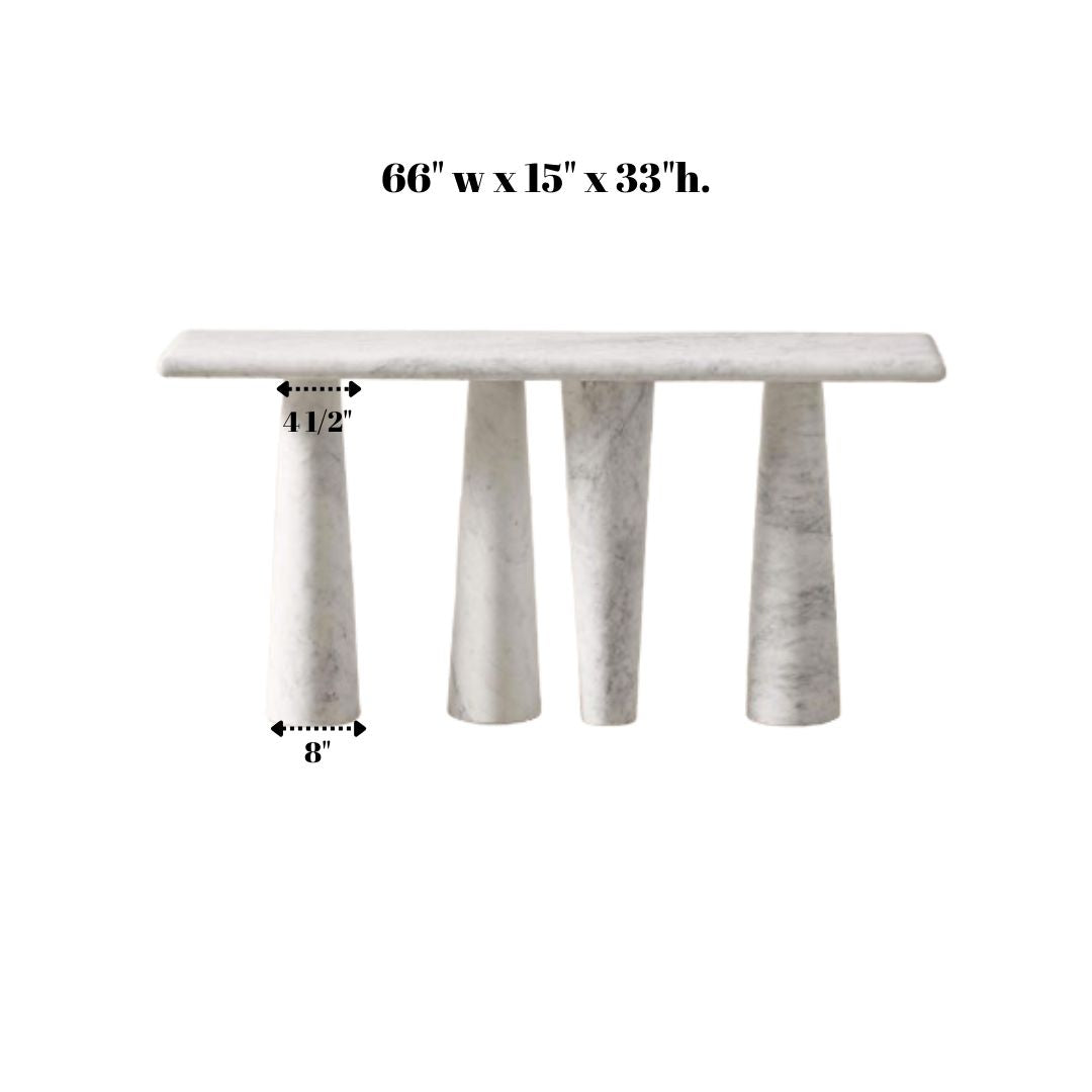 66" Custom Nero Marquina Table