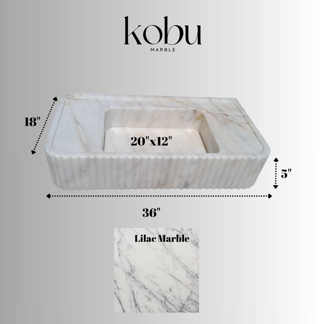 Custom Lilac Marble Sinks