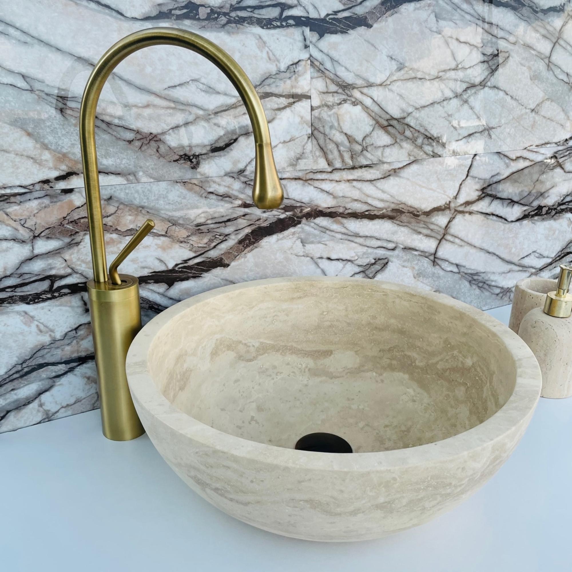 Travertine Vessel Sink