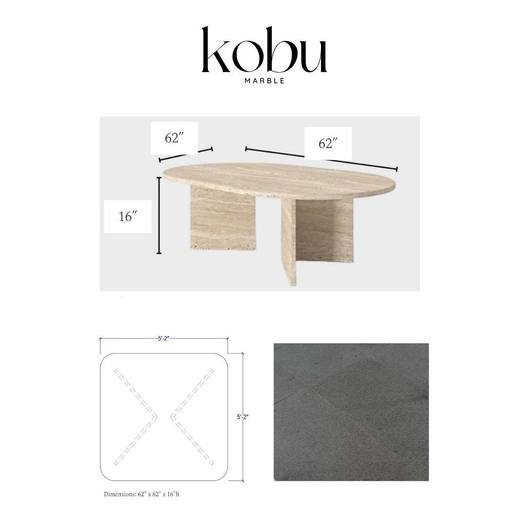 Custom Basalt Coffee Table