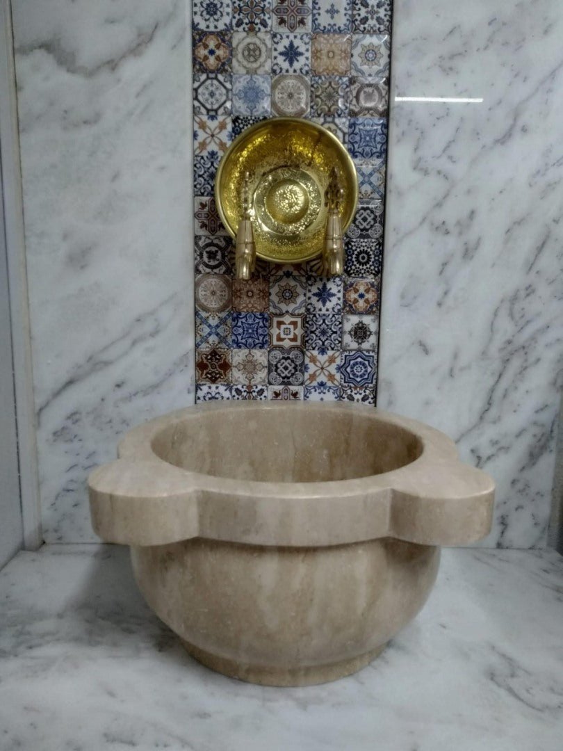 Travertine Anatolian Hammam Sink