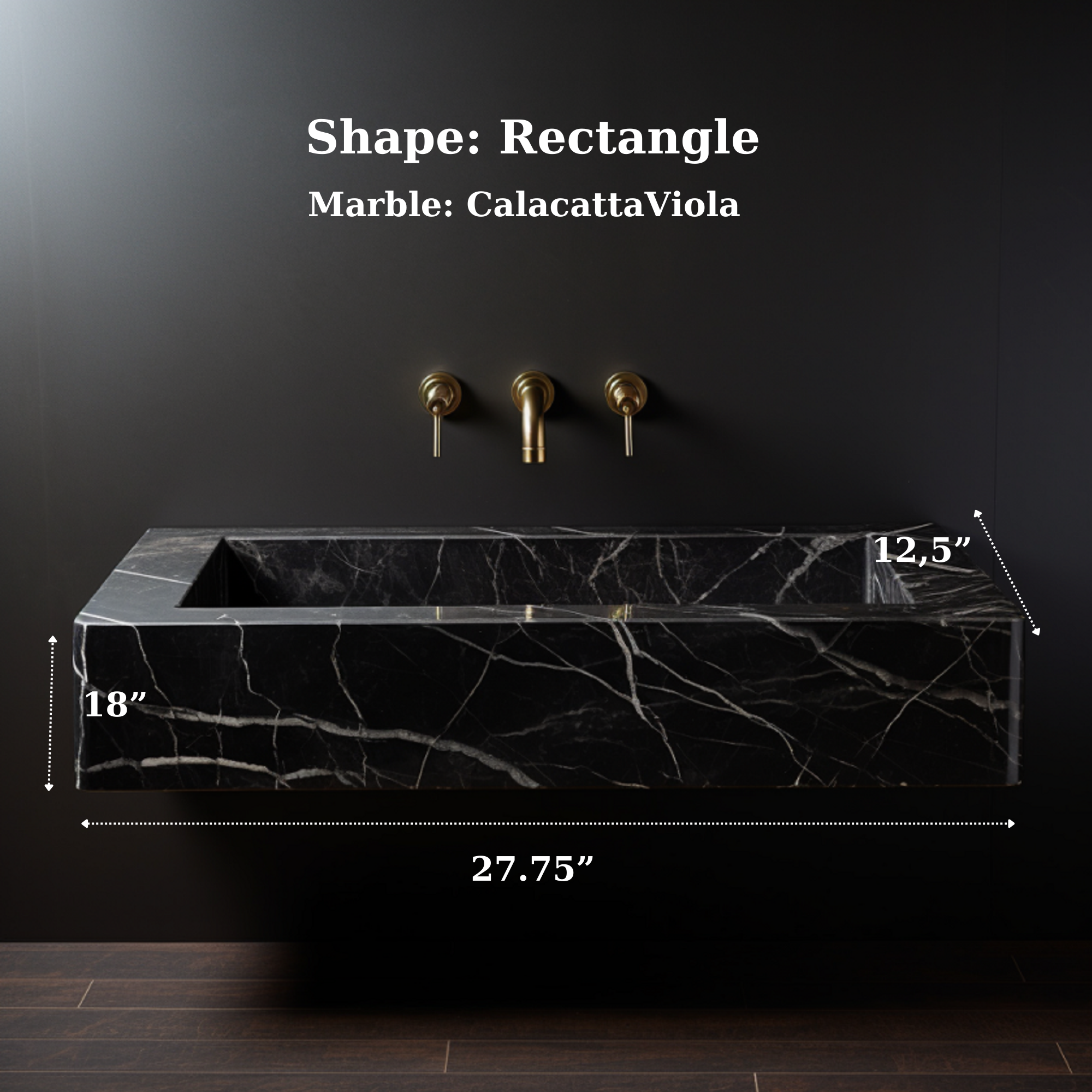 Calacatta Viola Custom Sink