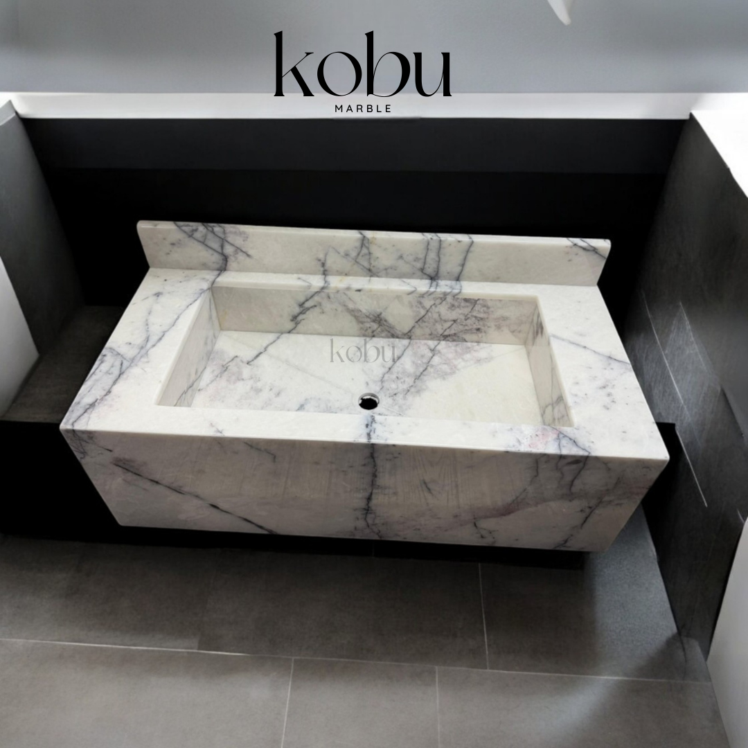 36" Lilac Marble Sink