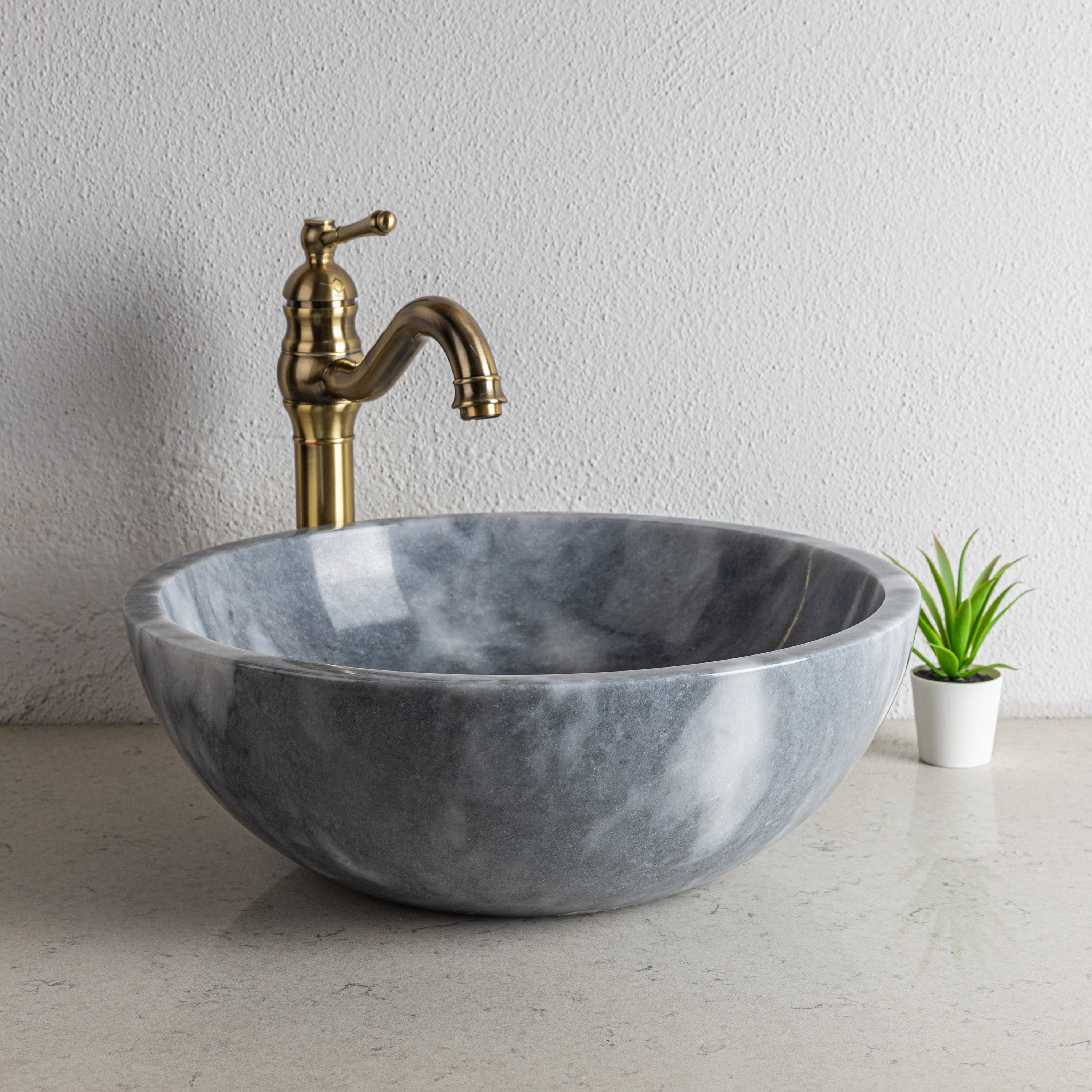 Grey Marble Vessel Sink