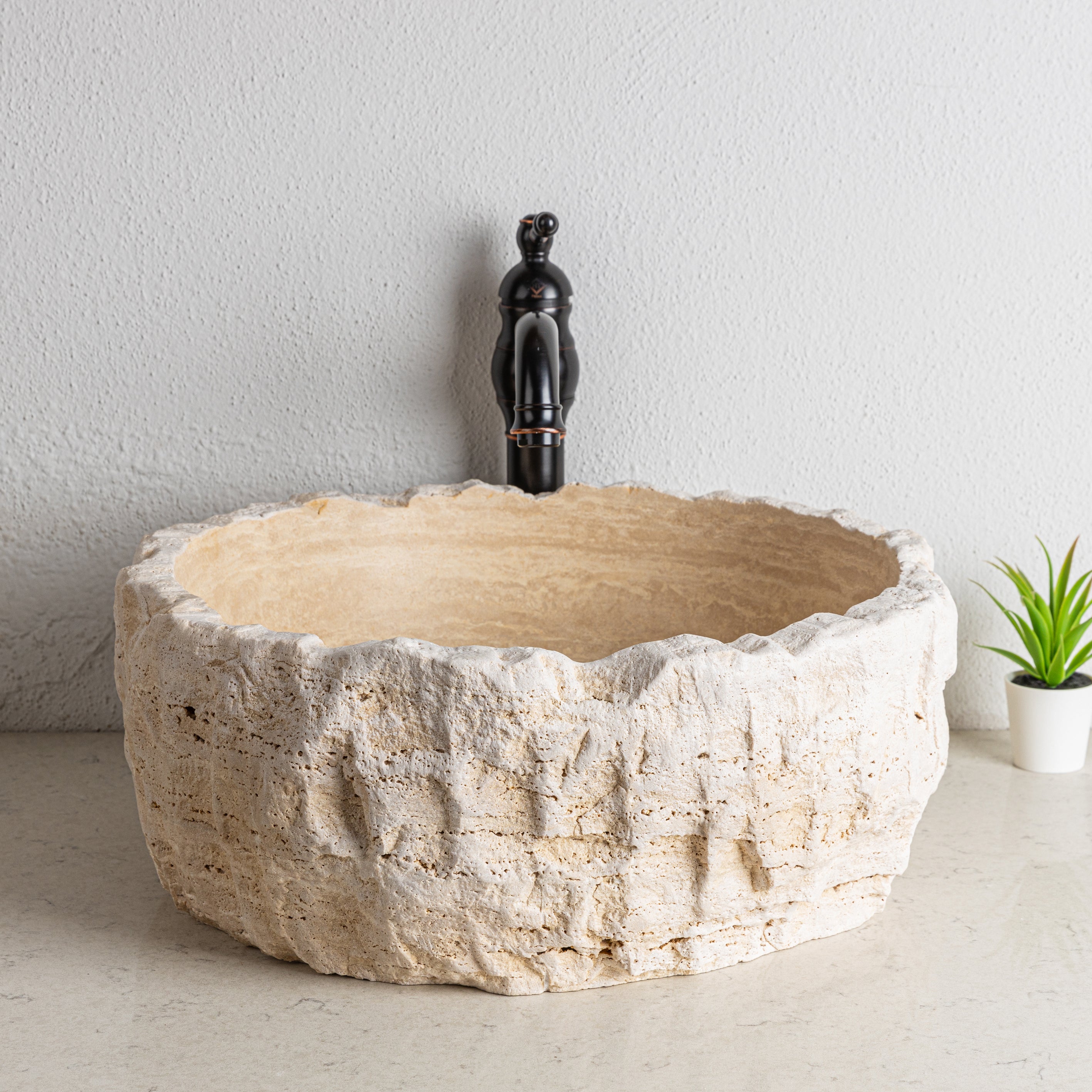 Natural Stone Travertine Sink