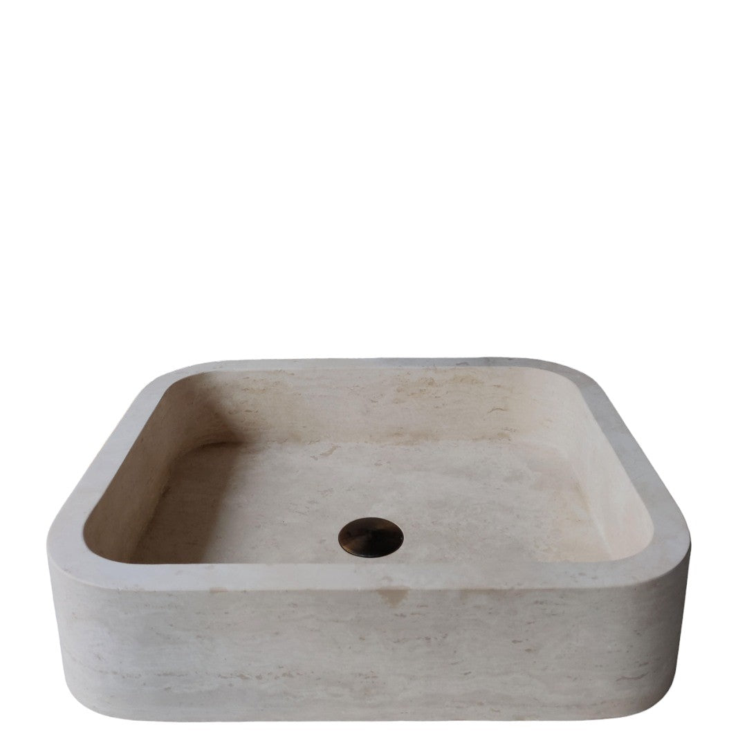 Rectangular Travertine Sink