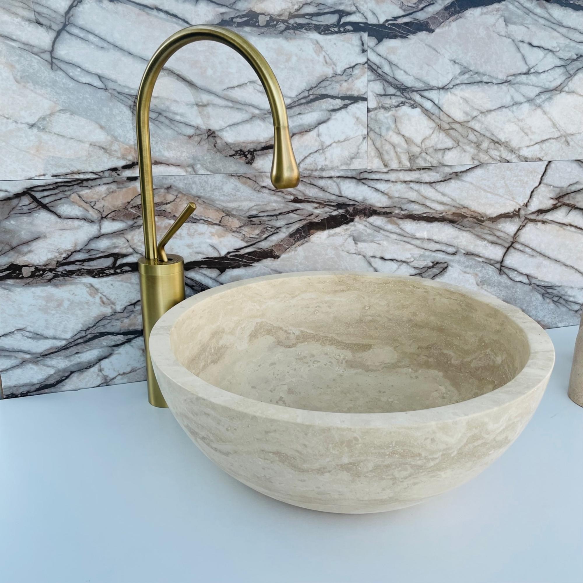 Travertine Vessel Sink