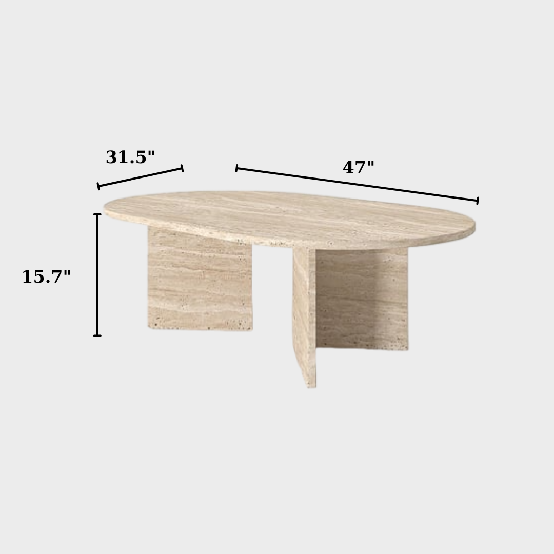 travertine coffee tables